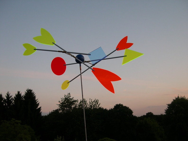 Wind Chime Wind Object Wind Turbine Light Collector Acrylic No.17 colorful image 3