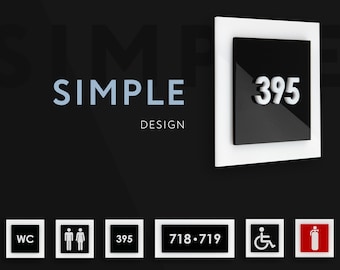 Bsign - Simple Door Signs - Hotel Door Numbers - Office Door Plates