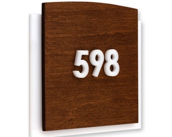 Bsign - Apartment Door Numbers - Modern Door Sign Wooden - Scandinavian Design - Office Door Sign - Custom Signs