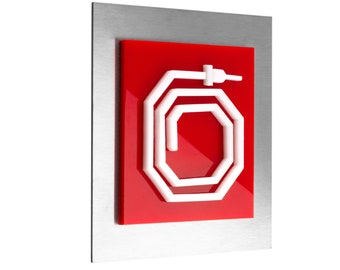Bsign - Fire Hydrant Sign - Modern Design - Fire Safety Signage - Hydrant Plate