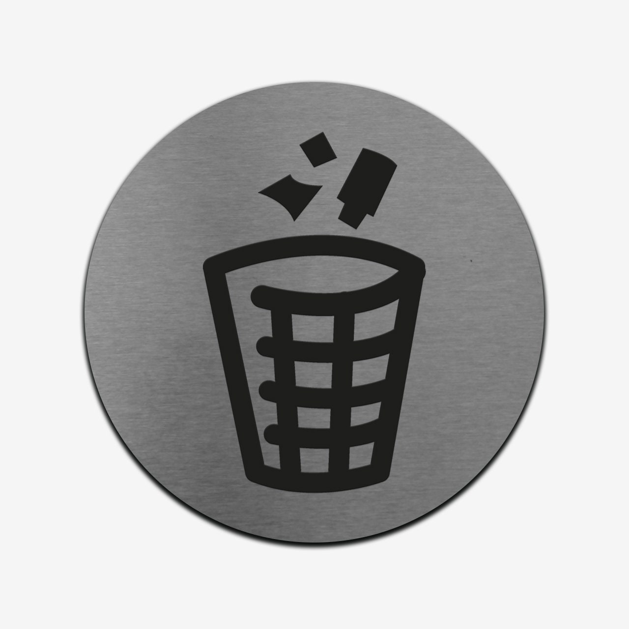 Metal Sign Bin Sticker Stainless Steel Decals Etsy