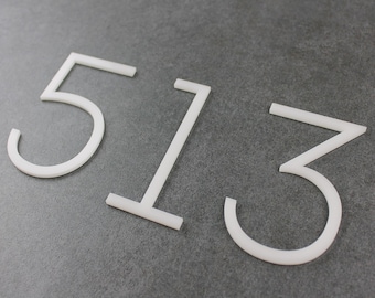 Bsign - Minimalist Custom Street Sign - Acrylic Modern Apartment Plaque Numbers, Personalized Room and Door Sign, Business Sign