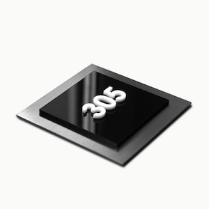 Bsign - Door Number Sign - Metal Apartment Numbers - Hotel Number Plate - Modern Room Numbers - Sign Flat Room - Entry Door Decal