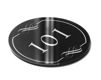 Bsign - Door Number Sign - Hotel Room Number - Apartment Door Numbers - Condominium Door Sign