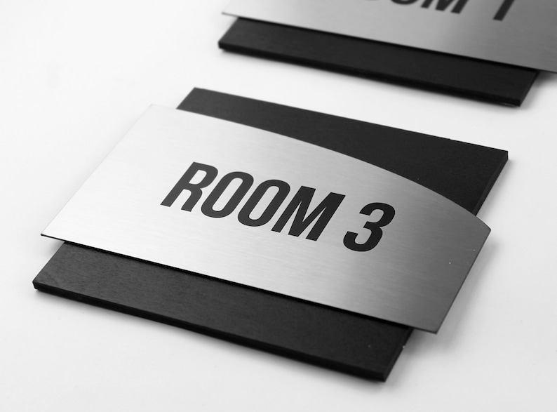 Door Number Sign Modern Exam Room Numbers Apartment Door Etsy