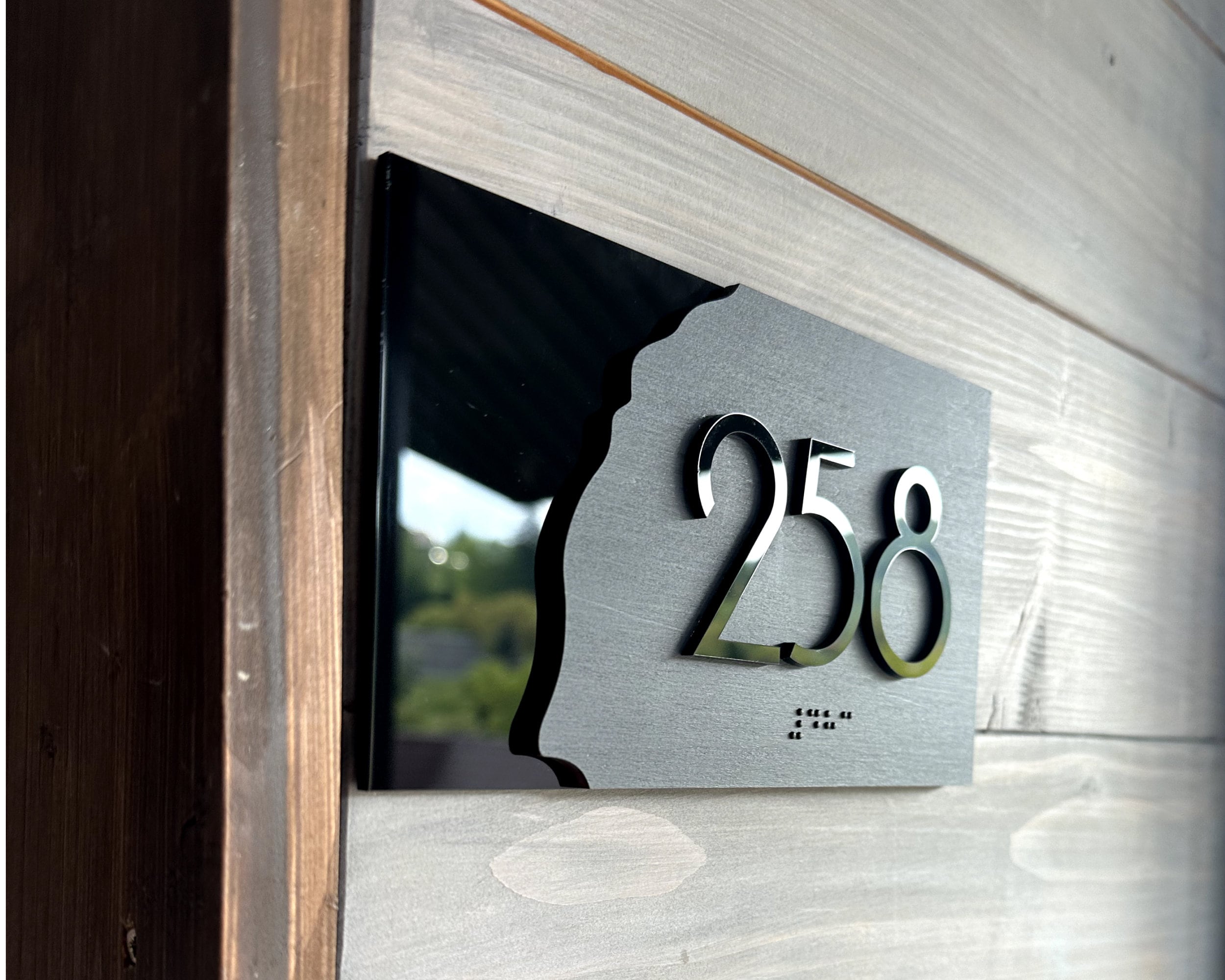 Rustic Door Numbers Wooden Door Numbers - Bsign Apartment Room Plate - Home Decor - Etsy