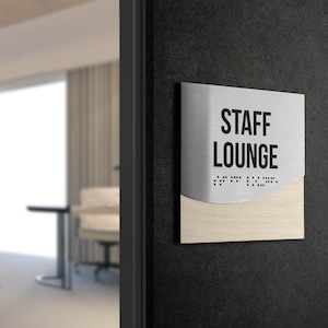 Bsign - Steel Door Sign for Office - Hotel Door Plate - Custom Door Plaque