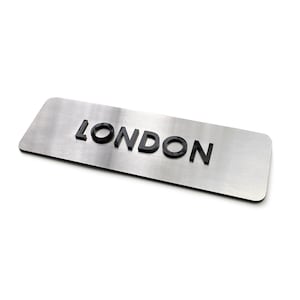 Bsign - World Clock Sign - Time Zone Clock Signs - Steel Sign for Wall - Wall Clocks - Lobby sign