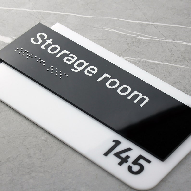 Bsign - Custom Office Door Sign - Personalized Name Plate for Door - Etsy