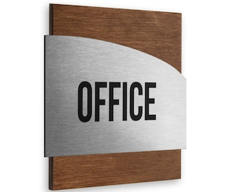 Bsign - Custom Office Door Sign - Personalized Door Plaques - Custom Door Name Plates
