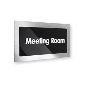 Bsign - Custom Steel Door Sign for Office - Custom Door Plate - Hotel Door Plaque