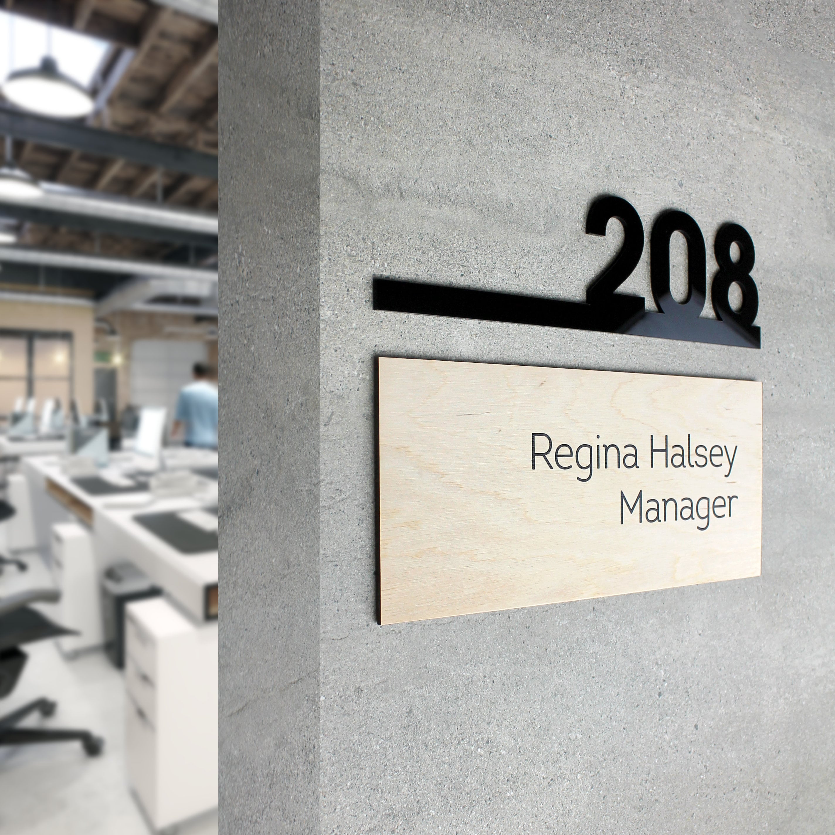 Custom Wood Sign Business Office Sign Last Name Sign Etsy