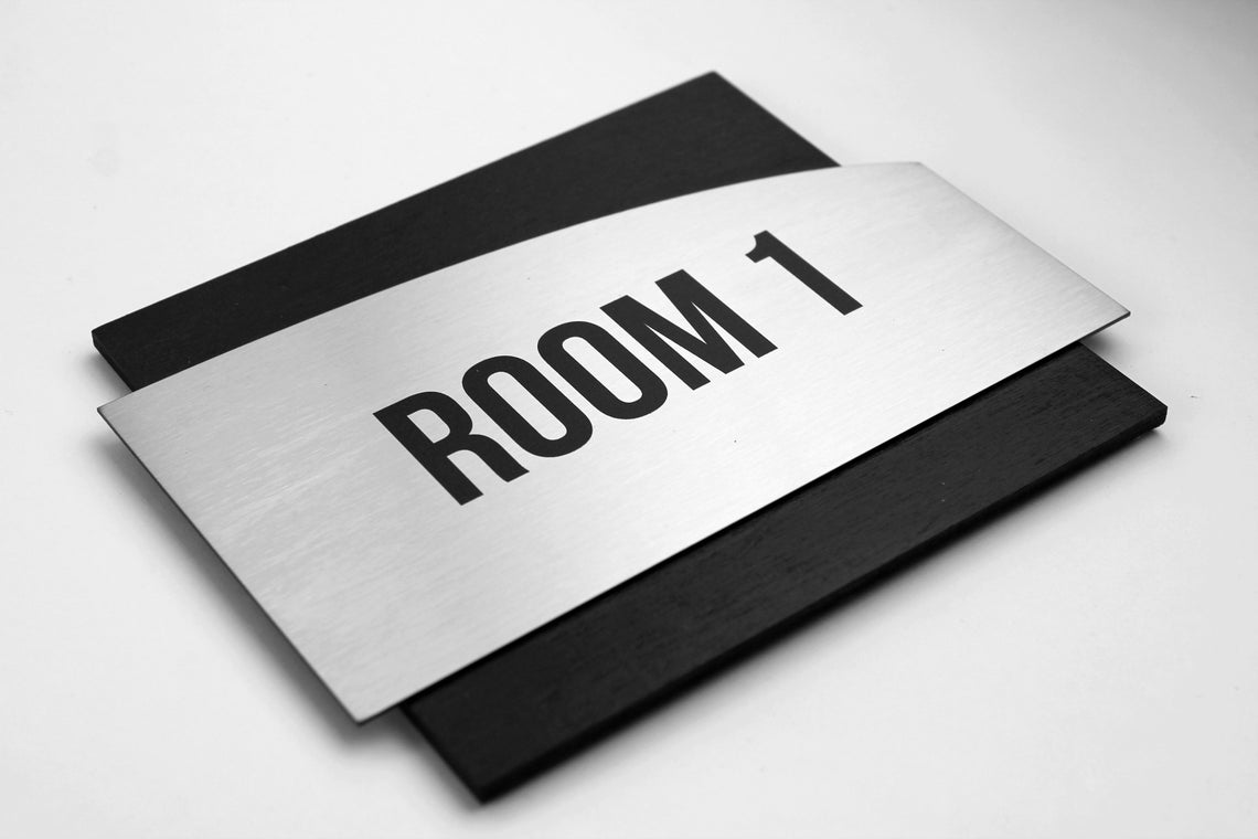 Door Number Sign Modern Exam Room Numbers Apartment Door Etsy