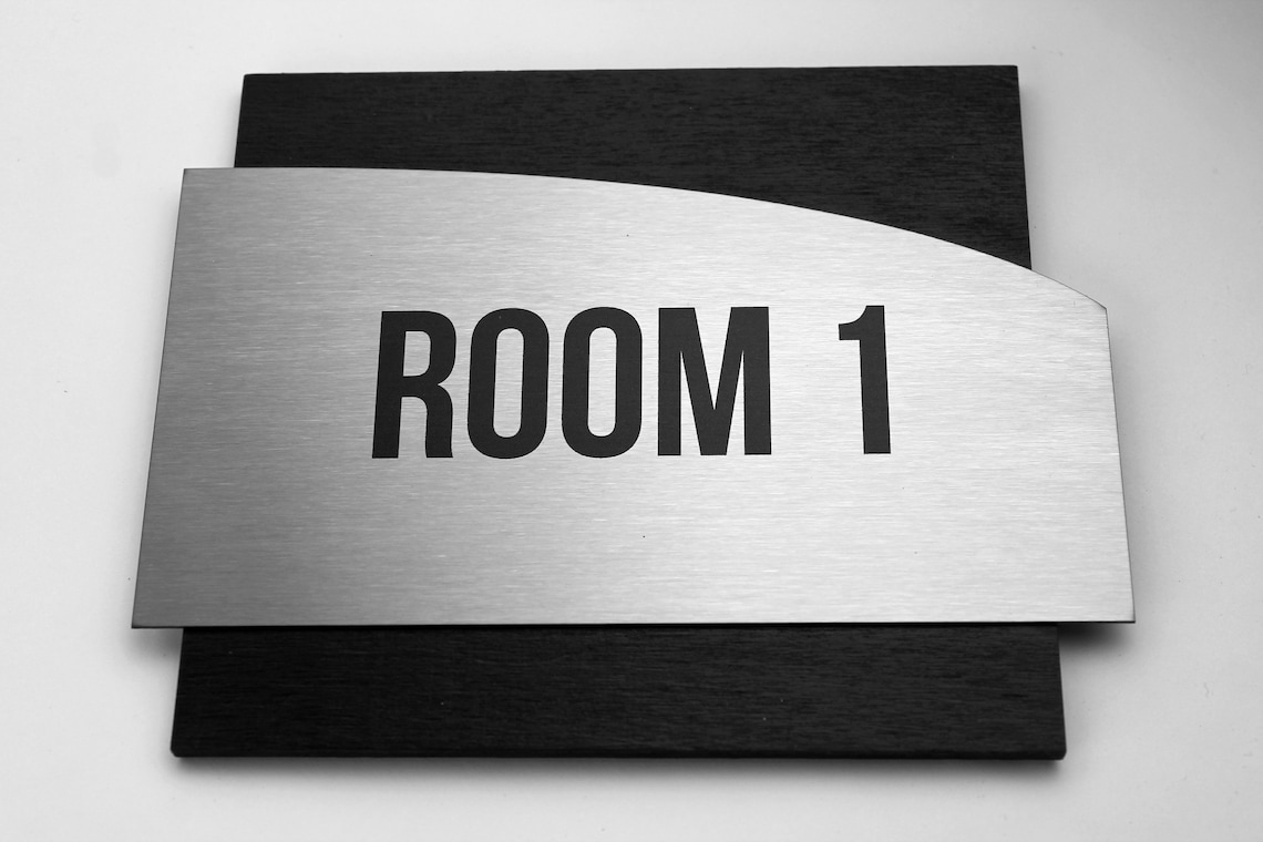Door Number Sign Modern Exam Room Numbers Apartment Door Etsy