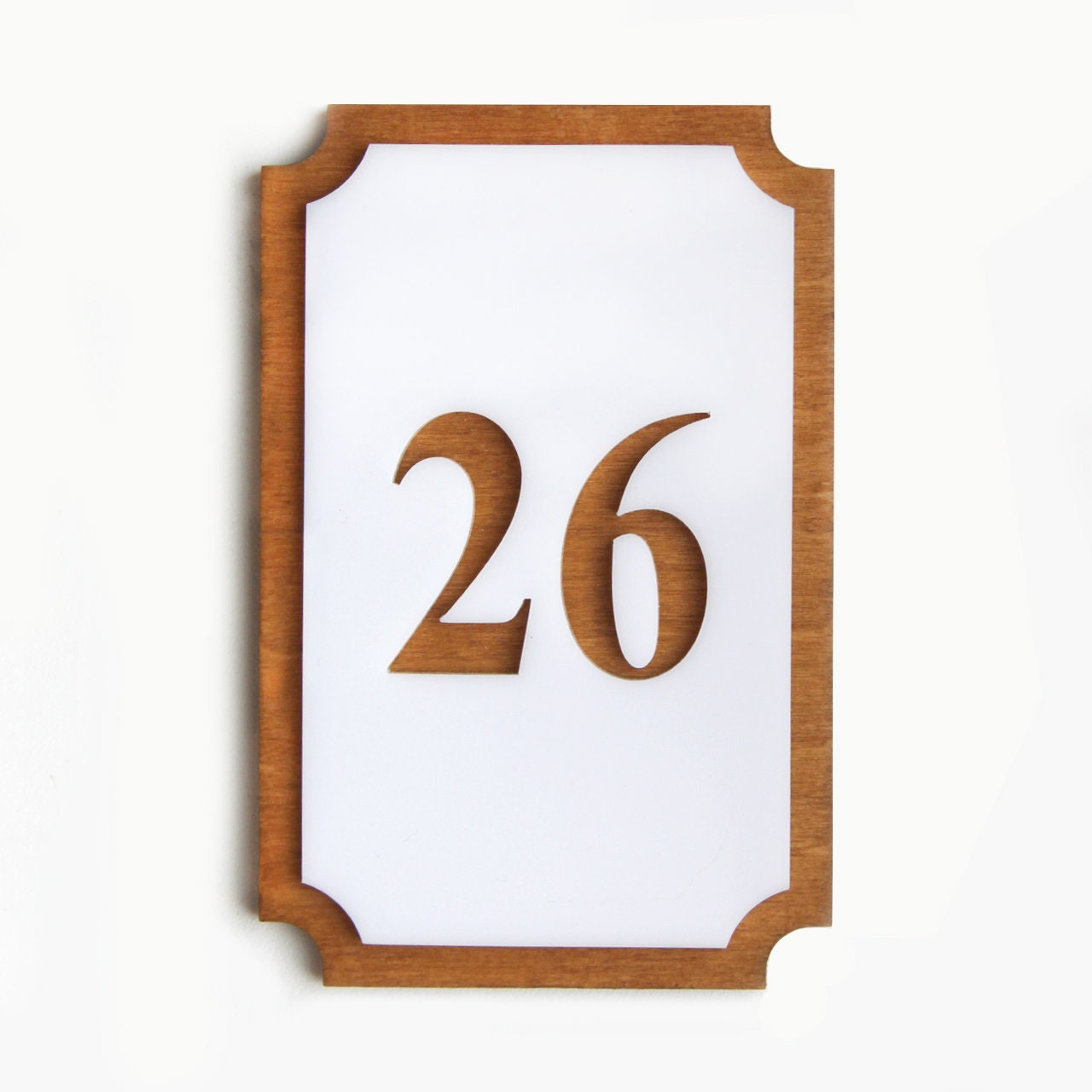 Wooden Door Numbers Front Door Sticker Room Number Etsy