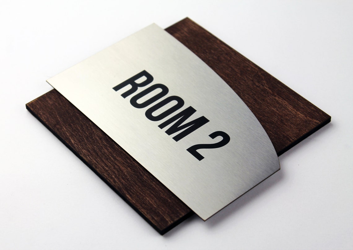 Door Number Sign Modern Exam Room Numbers Apartment Door Etsy