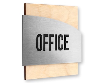 Bsign - Letrero de puerta personalizado - Placas de puerta de oficina - Placas de puerta personalizadas