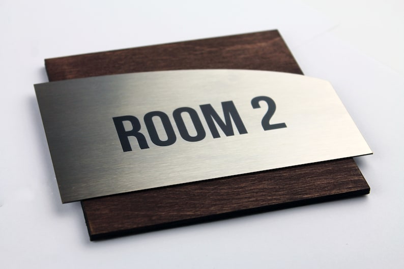 Door Number Sign Modern Exam Room Numbers Apartment Door Etsy