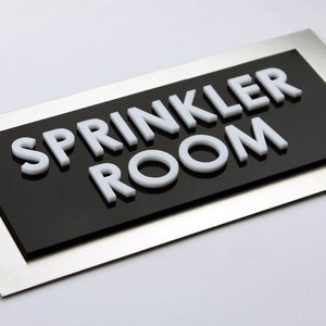 Bsign - Custom Door Plates - Office Door Sign - Custom Modern Plaque - Classroom Door Sign - Office Signs - Hotel Signs - Stainless Steel