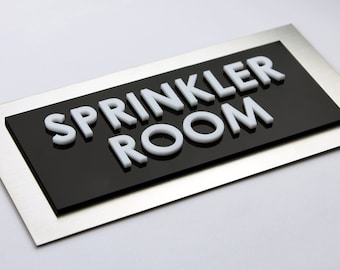 Bsign - Custom Door Plates - Office Door Sign - Custom Modern Plaque - Classroom Door Sign - Office Signs - Hotel Signs - Stainless Steel