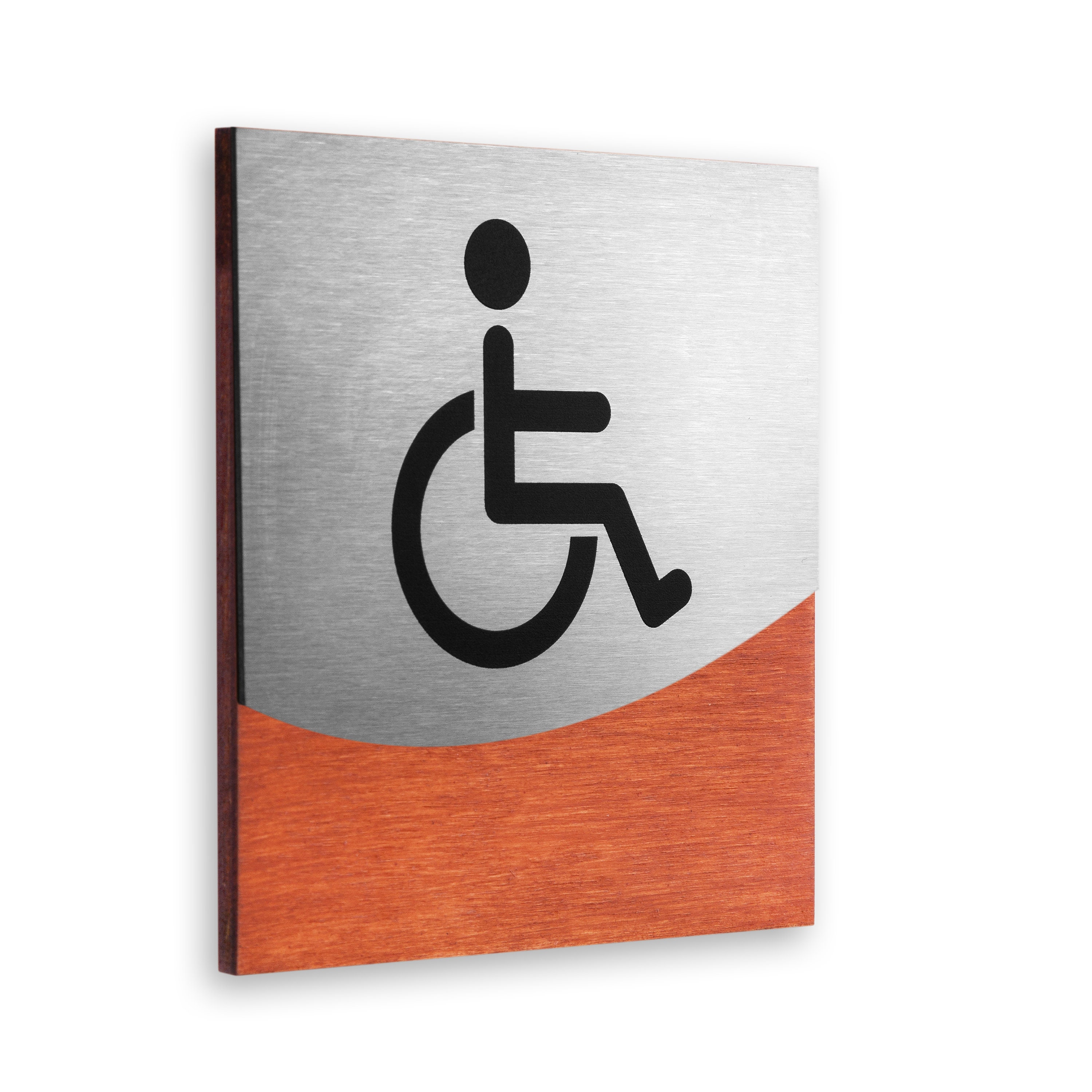 Signalisation Des Toilettes – Genre Neutre / Fauteuil Roulant Avec Gravure En Braille 2