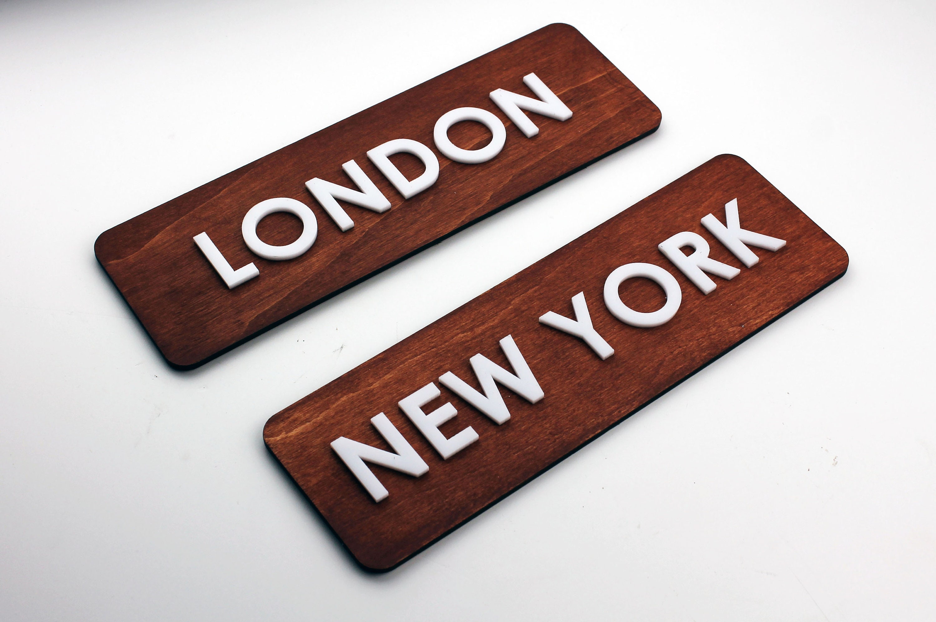 Time Zone Clock Sign Custom World Clock Sign Wood Sign for Etsy