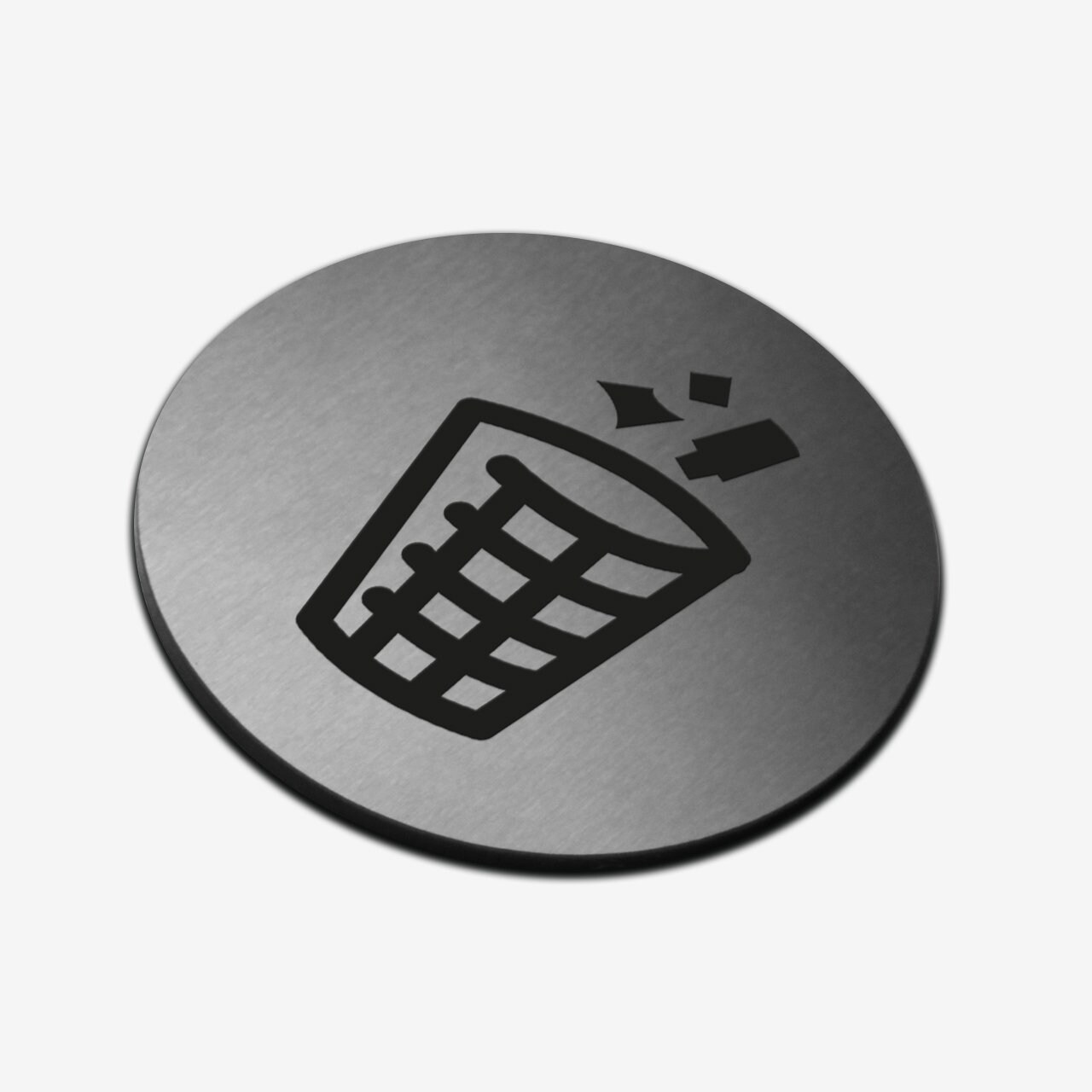 Metal Sign Bin Sticker Stainless Steel Decals Etsy