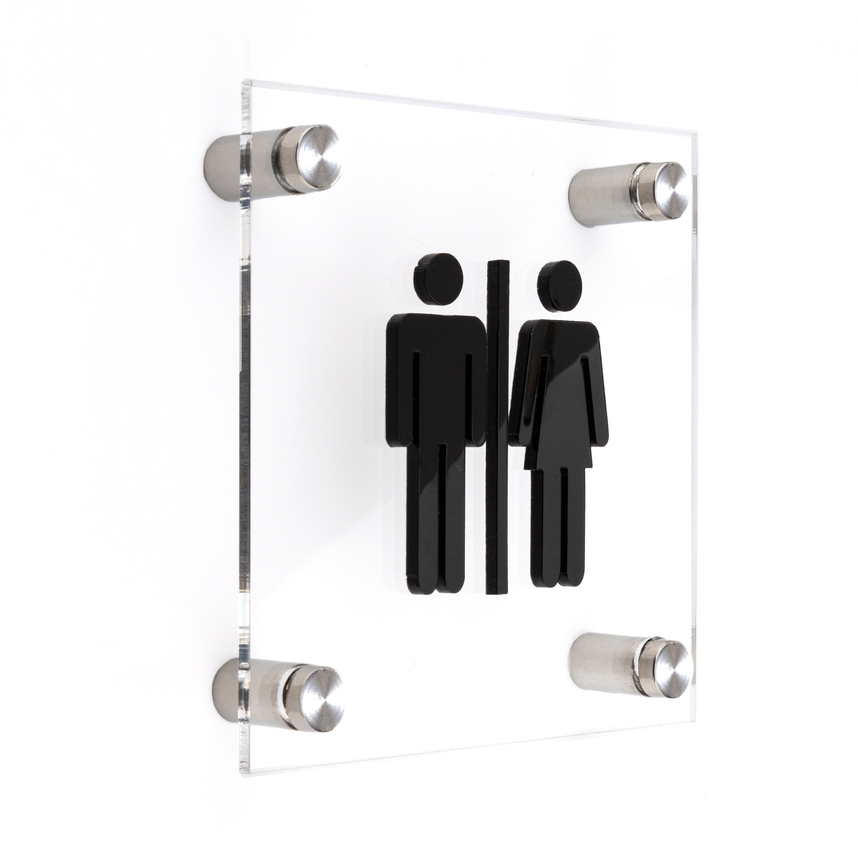 Wc baño signo placa de la puerta del inodoro placa del | Etsy