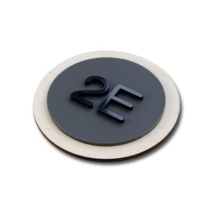 Round Bsign - Modern Hotel Condo Door Number Sign - Apartment Number ...