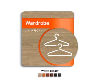 Wardrobe Information icon signs - "Downhill" Design