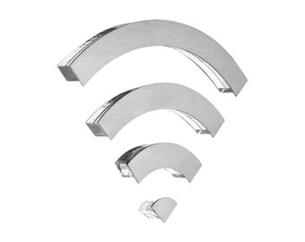 Bsign - Steel Wi-Fi Sign - Guest Wi-Fi Signage - Hotel Wi-Fi Sign - Metal Office WIFI Sign - Waiting Room Plaque - Free Wifi Plate