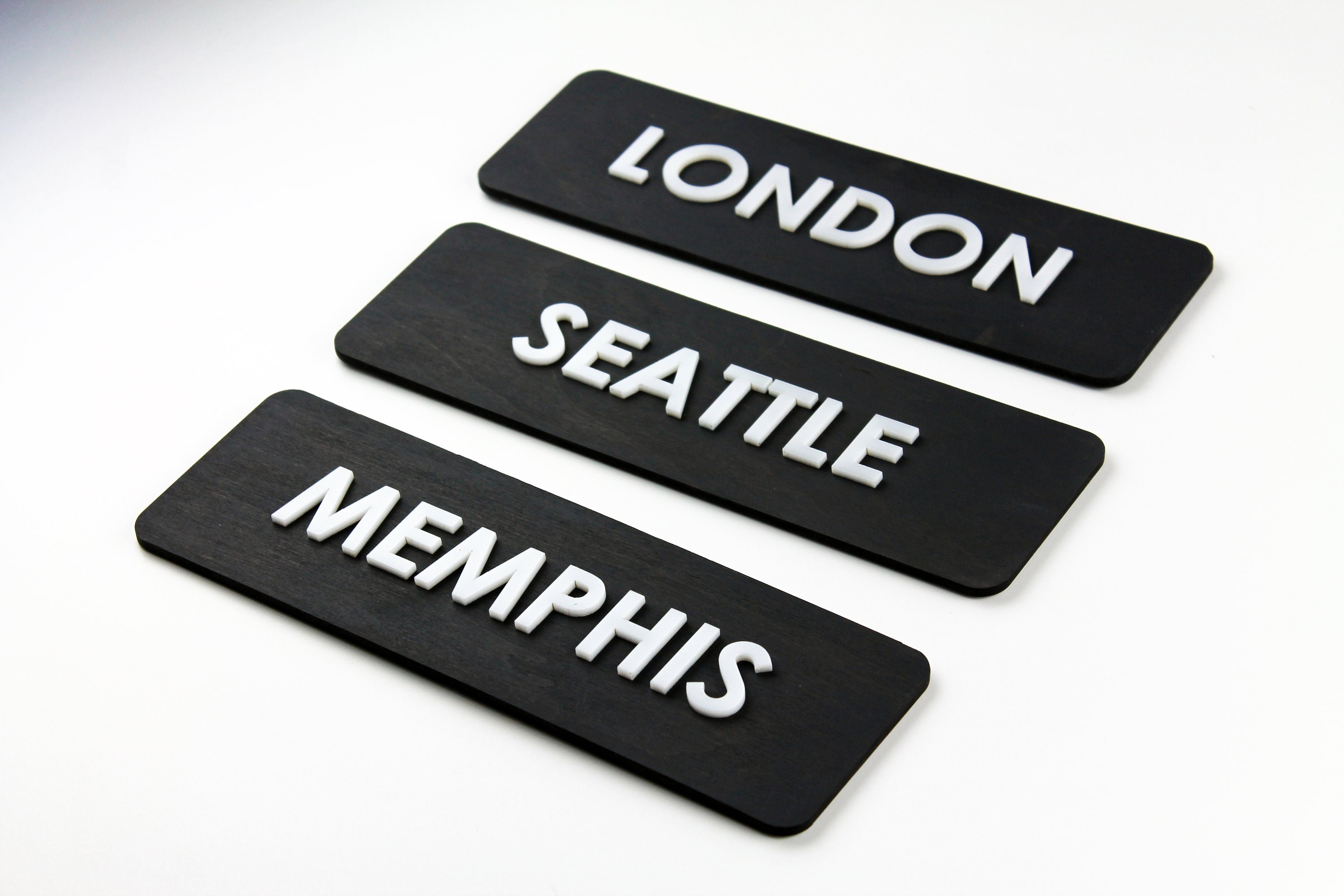 Bsign - Custom Wood Sign - Personalized Sign - World Clock Sign - Time ...