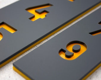 Custom Acrylic Door Number Sign: Modern Apartment, Hotel, House