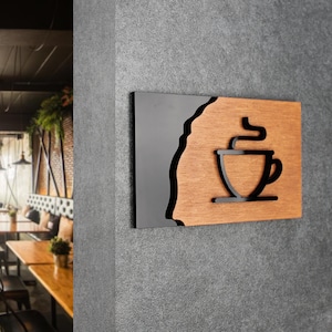 Bsign - Custom Wood Signs - Office Door Signage - Pictogram Wall Plate