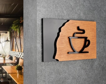 Bsign - Custom Wood Signs - Office Door Signage - Pictogram Wall Plate