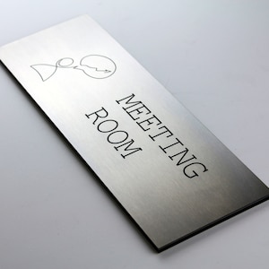 Bsign - Modern Metal Custom Sign for Office - Personalized Wall Door ...