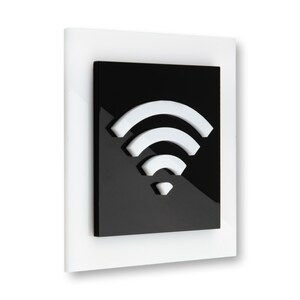 Bsign - Guest WiFi Sign - Free Wi-Fi Signage - WiFi Plaque