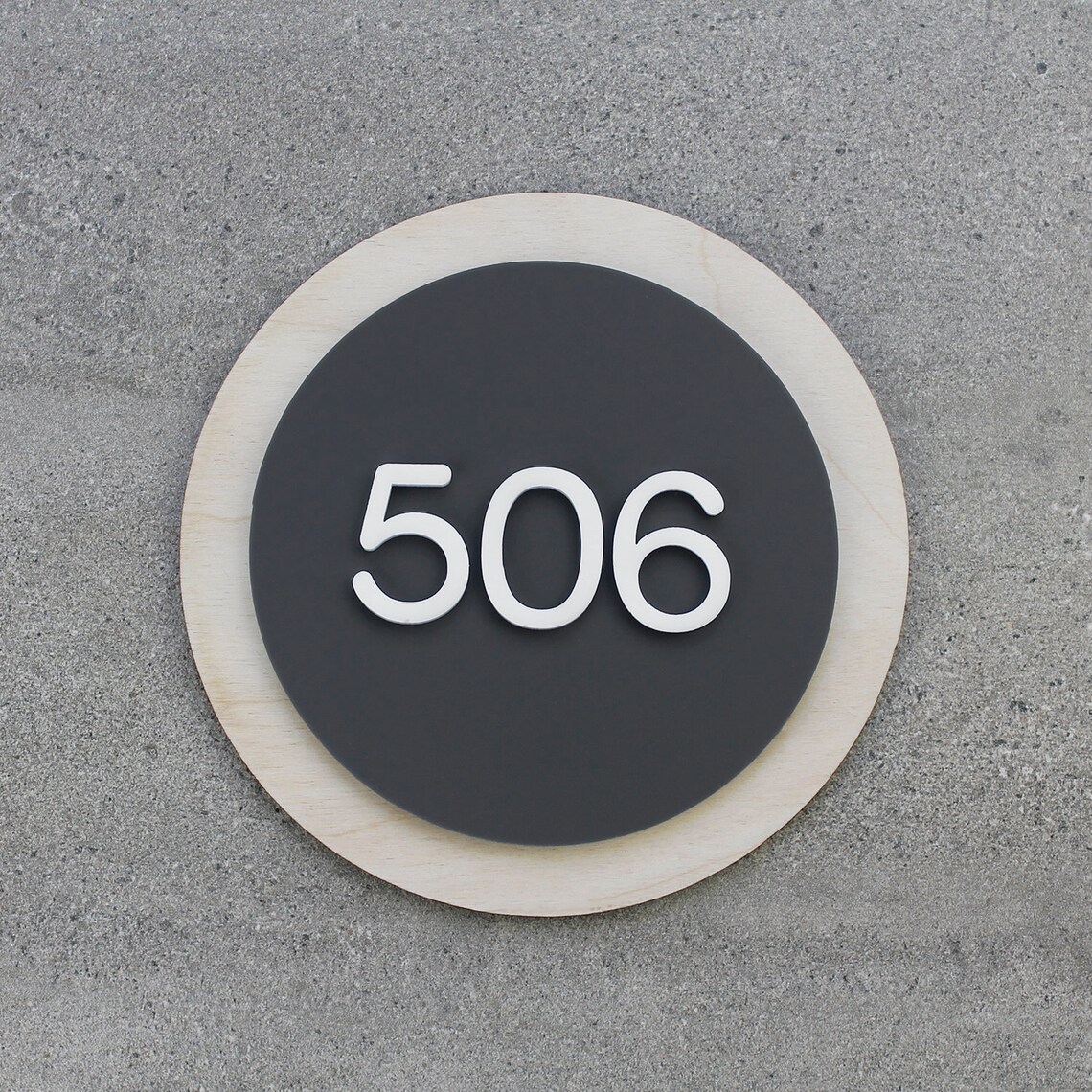 Round Apartment Numbers Sign Hotel and Condominium Door Etsy