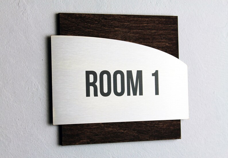 Door Number Sign Modern Exam Room Numbers Apartment Door Etsy