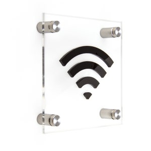 Bsign - Free Wi-Fi Sign - Guest WiFi Plate - Free Internet Paque