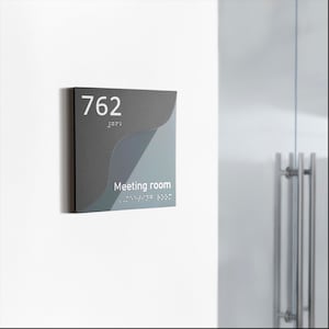 Custom Acrylic Hotel Room Number  Apartment Door Sign - Bsign  - Personalization Available