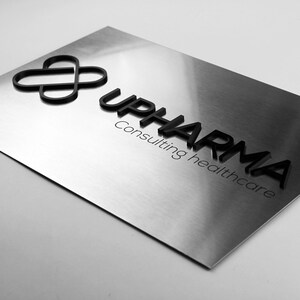 Bsign Custom Business Sign Stainless Steel 3D logo Office Signs Custom Door Sign image 4