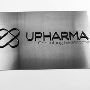 Bsign Custom Business Sign Stainless Steel 3D logo Office Signs Custom Door Sign image 5