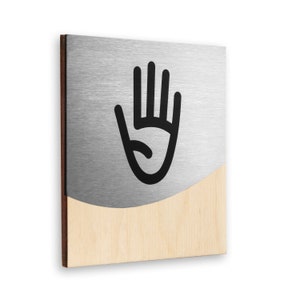 Bsign - Office Staff Only Sign - Metal Stop Signage - Jure Design
