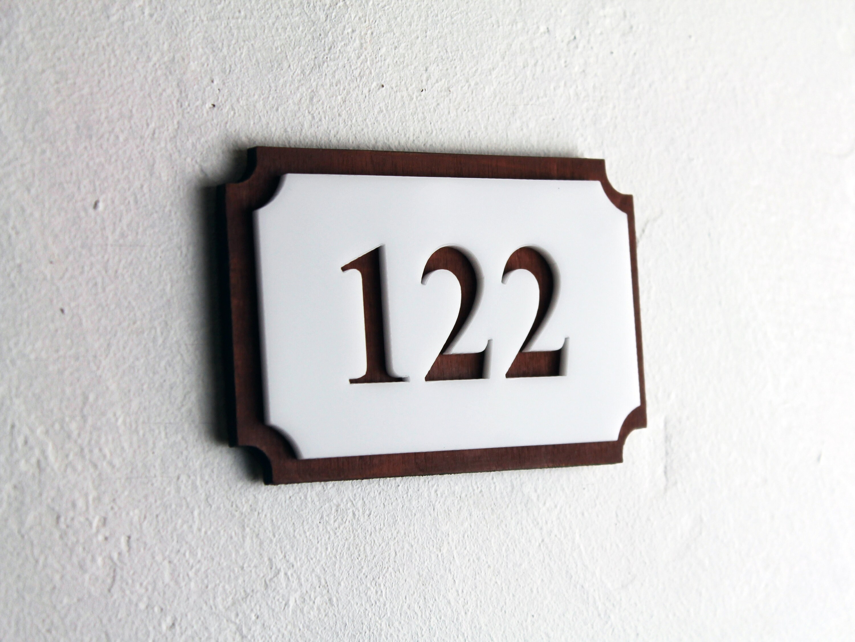 Wooden Door Numbers Front Door Sticker Room Number Etsy