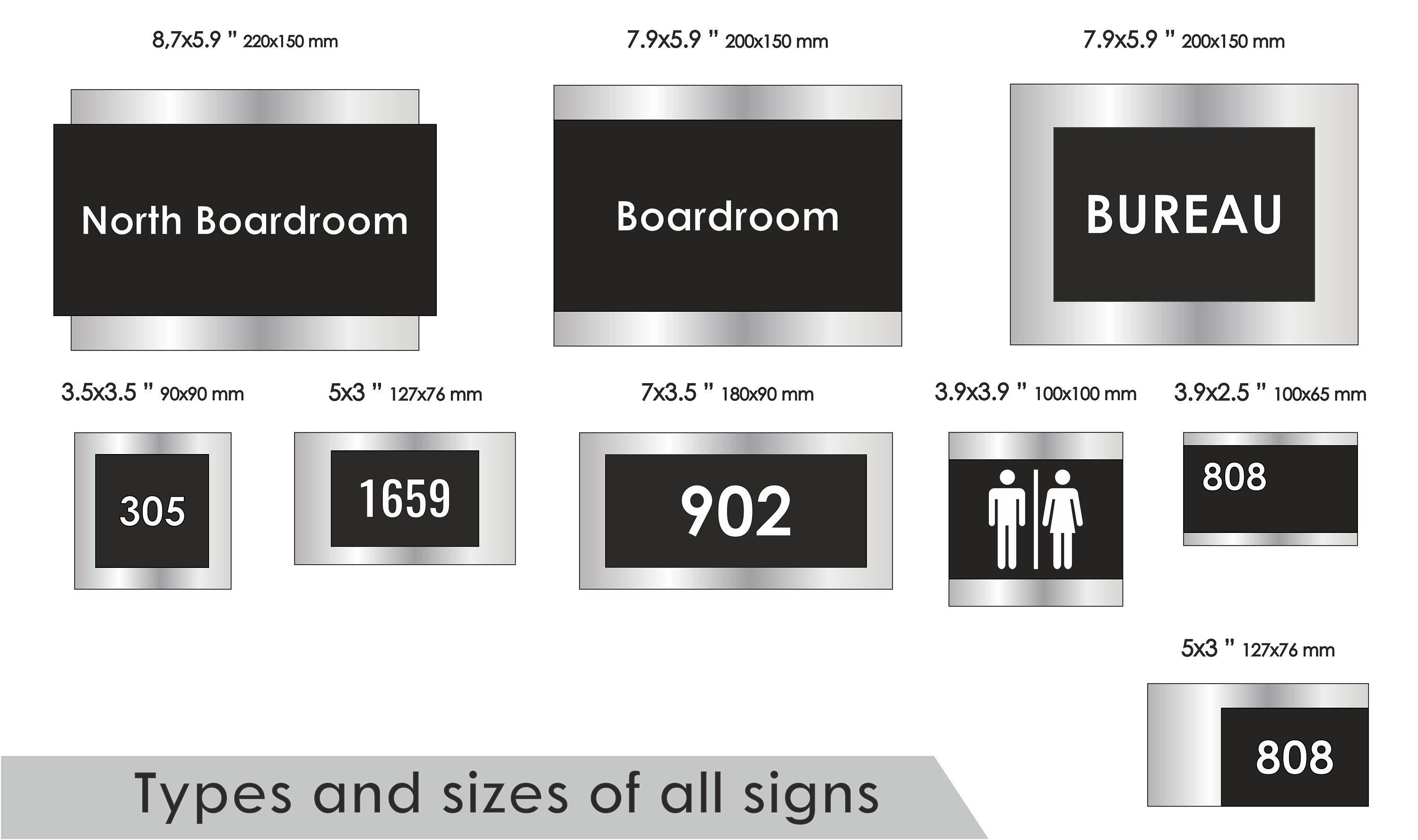 Door Number Modern Room Numbers Office Steel Number Sign Etsy