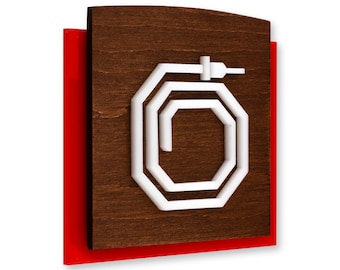 Bsign - Fire Hydrant Sign - Safety Signage - Hydrant Wall Sign - Wood Sign Decor For Wall