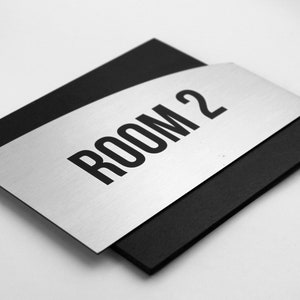 Bsign - Door Number Sign - Modern Exam Room Numbers - Apartment Door Number - Metal Hotel Number Sign