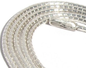 Schlangenkette 925 Silber "TAIPAN" stabil edel mit oder ohne Anhänger 2 Längen
