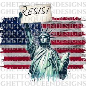 Arte de Protesto Lady Liberty no Primeiro de Maio – Pacote com 10 PNGs | Clipart em Aquarela 3000x3000px | Resista, Primeiro de Maio, WTF América | Fundos Transparentes